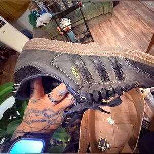 Adidas Samba Black and Gold Men's Sneakers